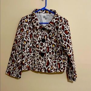 Leopard Andre Oliver cropped jacket